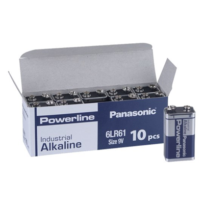 Pile Alcaline Powerline 6LR61 9V PANASONIC